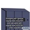 Salsbury Industries Wardrobe Locker, 45" W, 21" D, 76" H, (3) Wide, (6) Openings, Blue 27361BLU - alternate 7